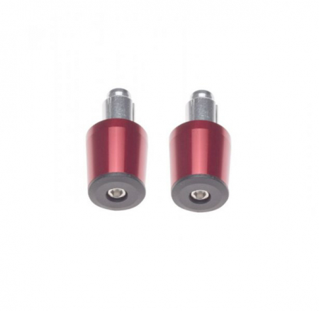 Set 2 capeti ghidon moto conici, culoare rosu, diametru varf 32mm [2]