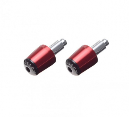 Suspensie Cadru - Set 2 capeti ghidon moto conici, culoare rosu, din aluminiu