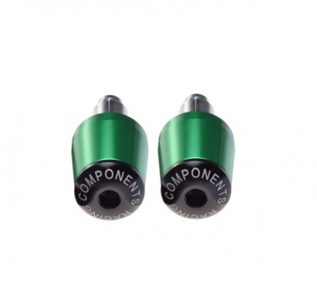 Set 2 capeti ghidon moto din metal, culoare verde [2]