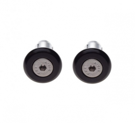 Set 2 capeti ghidon moto rotunzi, culoare negru, 13mm si 17mm, diameru varf 30mm [2]