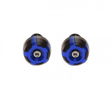 Set 2 capeti ghidon moto rotunzi, culoare negru/albastru [1]