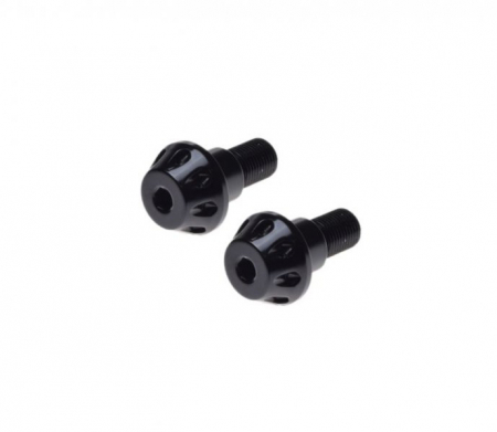 Capeti ghidon - Set 2 capeti ghidon moto rotunzi, Yamaha filet M16X1.5, culoare negru