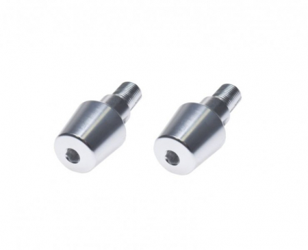 Suspensie Cadru - Set 2 capeti ghidon moto Yamaha M16X1.5, culoare argintiu