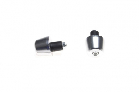 Capeti ghidon - Set 2 capeti ghidon, pentru motociclete, culoare argintiu, diametru guma 17mm