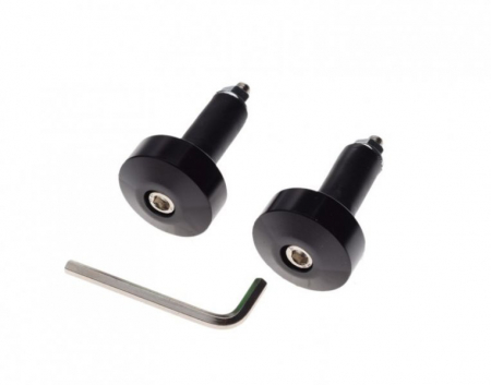 Capeti ghidon - Set 2 capeti ghidon, pentru motociclete, culoare negru, diametru guma 13-17mm