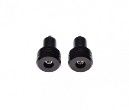Set 2 capeti ghidon, pentru motociclete, culoare negru, diametru guma 17.7mm [2]