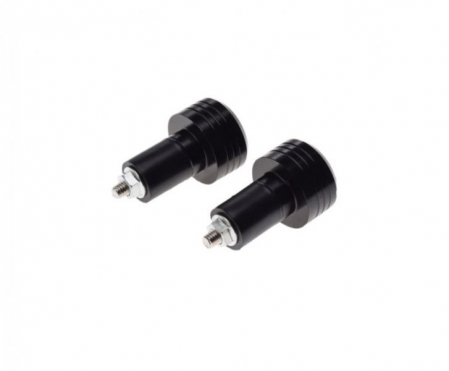 Set 2 capeti ghidon, pentru motociclete, culoare negru, diametru guma 17.7mm [1]