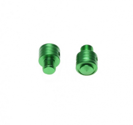 Set 2 dopuri anulare oglinzi filet M10, R+R, culoare verde [1]