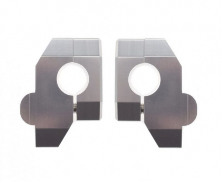 Set 2 inaltatoare ghidon 22mm, culoare argintiu [1]