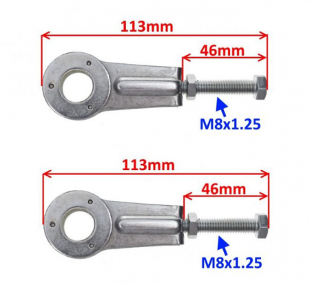 Set 2 intinzatoare lant transmisie Yamaha YBR125 [1]