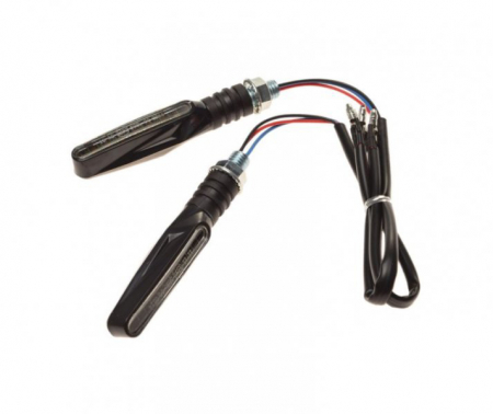 Set semnalizari - Set 2 lampi semnalizare LED, culoare negru, AM1467