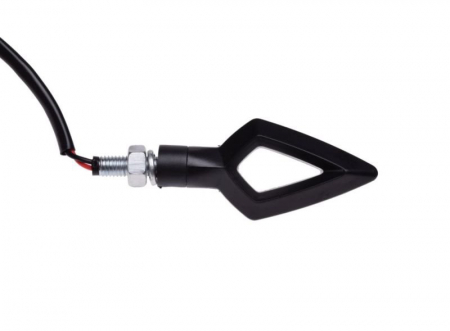 Set 2 lampi semnalizari LED, carcasa neagra, 12v 1W [2]