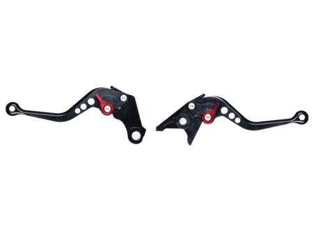 Suspensie Cadru - Set 2 manete frana si ambreiaj reglabile Honda CB600 98-06/CBR600 F2,F3,F4/NC700S, culoare negru