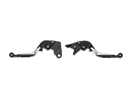 Suspensie Cadru - Set 2 manete frana si ambreiaj reglabile Kawasaki ZX6R 00-04/ZX10R 04-05/Z1000 03-06/ZX12R 00-05, culoare gri