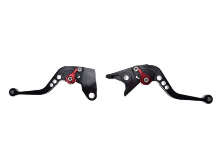 Suspensie Cadru - Set 2 manete frana si ambreiaj reglabile Kawasaki ZX6R/ZX10R/ZX12R/Z1000/Versys, culoare negru