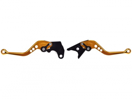 Suspensie Cadru - Set 2 manete frana si ambreiaj reglabile, Suzuki Dl650 11-12/GSXR600 97-03/750 96-03/1000 01-04, culoare auriu