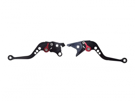 Suspensie Cadru - Set 2 manete frana si ambreiaj reglabile Suzuki GSXR1300R/GSX650F/GSX1250F/DL1000/SV1000, culoare negru