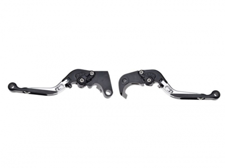Suspensie Cadru - Set 2 manete frana si ambreiaj reglabile Suzuki GSXR600 06-10/750 06-10/1000 05-06, culoare gri