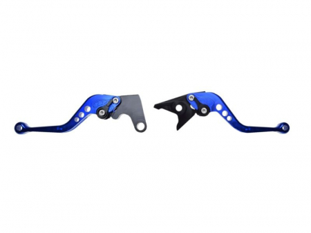 Suspensie Cadru - Set 2 manete frana si ambreiaj reglabile Yamaha Yzf R6 99-04/R1 02-03, culoare albastru