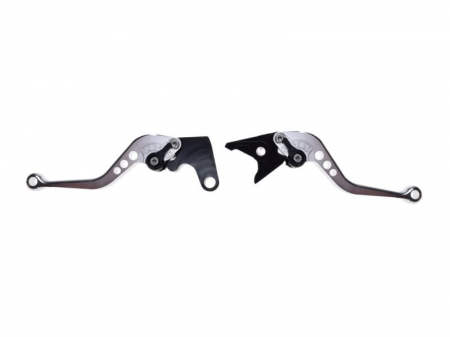 Suspensie Cadru - Set 2 manete frana si ambreiaj reglabile Yamaha Yzf R6 99-04/R1 02-03, culoare gri