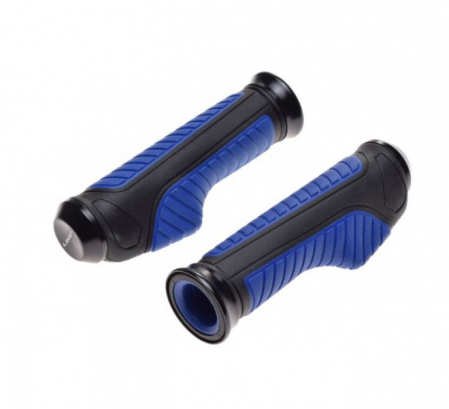 Suspensie Cadru - Set 2 mansoane moto 7/8" + 1", 138mm, culoare negru/albastru