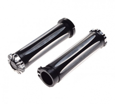 Suspensie Cadru - Set 2 mansoane moto, culoare negru/argintiu