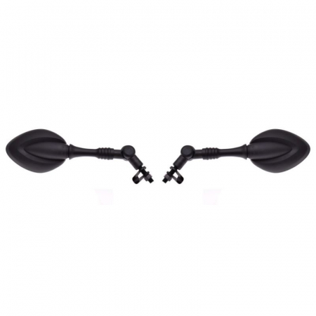 Set 2 oglinzi moto/atv, 112x80mm, filet M10 x 1.25, culoare negru [1]