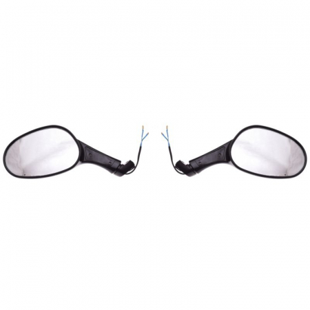 Set 2 oglinzi moto/scutere QT-4, filet M8, cu semanlizari, culoare negru [1]