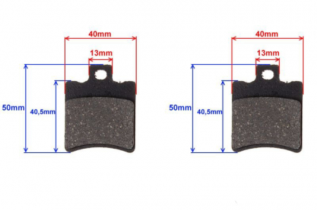 Set 2 placute frana Aprilia Rs Gilera Ngr Rally Honda, echivalent EBC FA47 [1]