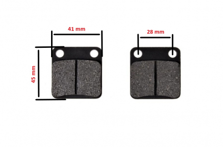 Set 2 placute frana Atv 150, 41x45x7mm [1]