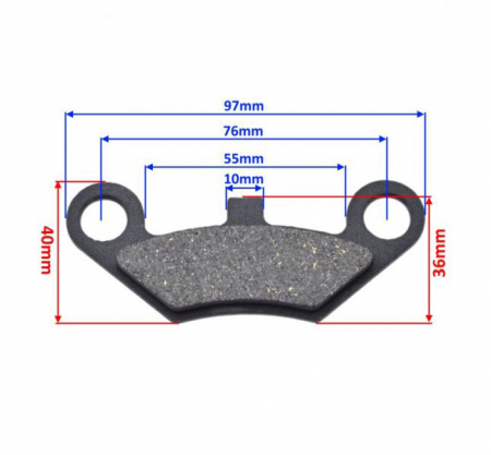 Set 2 placute frana atv Shineray 300, FA453 [2]