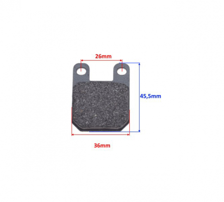 Set 2 placute frana, echivalent EBC FA115, grosime 6.4mm [1]