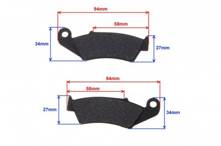Set 2 placute frana, echivalent EBC FA143, grosime 10.5mm [1]