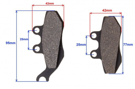 Set 2 placute frana, echivalent EBC FA194, grosime 7.3mm [1]