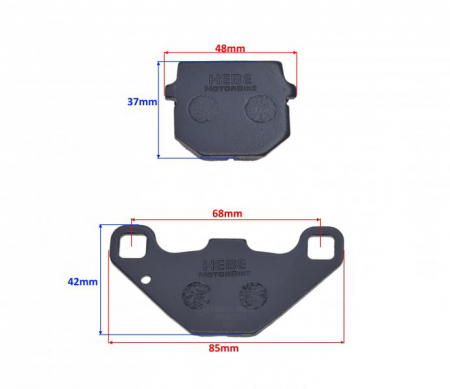 Set 2 placute frana Hurricane Ece R90, echivalent EBC FA83 [1]