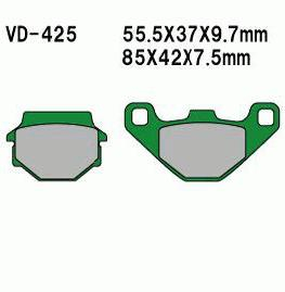 Frana - Set 2 placute frana MALAGUTTI F10 PEUGEOT SV50-SQUAB