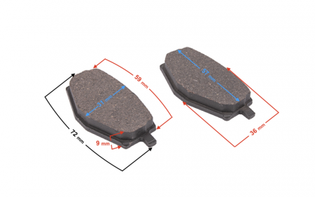Set 2 placute frana moto/atv echivalent FA1010 [1]