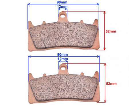 Set 2 placute frana sinter, echivalent EBC FA188 [2]