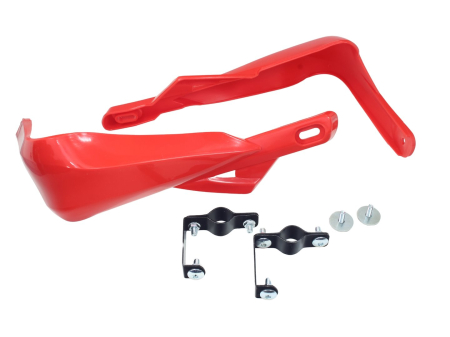 Protectii maini / Kit-uri - Set 2 protectii maini ATV 125/200 cc, culoare rosu