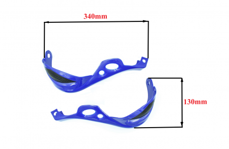 Set 2 protectii maini, prindere pentru ghidon 22mm, culoare albastru/negru [2]