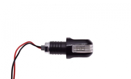 Set 2 semnalizari cu LED, model curbat, carcasa metal, culoare negru [2]