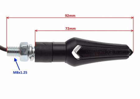 Set 2 semnalizari cu LED si ornamente diferite culori, E8 [1]