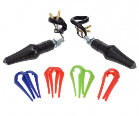 Set semnalizari - Set 2 semnalizari cu LED si ornamente diferite culori, E8