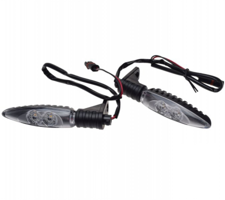 Set semnalizari - Set 2 semnalizari, montare fata 12v, LED,dedicate pentru moto BMW S1000RR HP4 F800GS R1200R K1300S G450X F800ST R