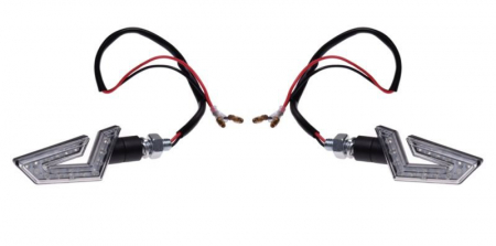 Set semnalizari - Set 2 semnalizari moto/atv/scuter LED 12v1w, omologare E8