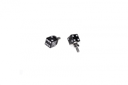 Plastic numar - Set 2 suruburi tip zaruri, pentru prindere nr inmatriculare