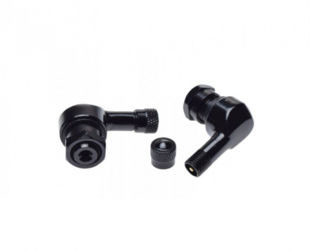 Vulcanizare/ Accesorii - Set 2 valve demontabile roata moto, culoare negru