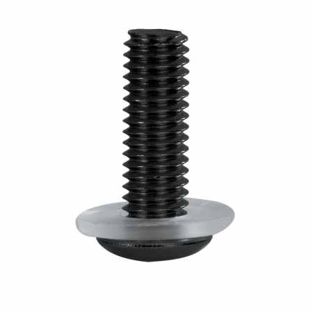 Suspensie Cadru - Set 8 suruburi parbriz, cu piulite de guma, negre