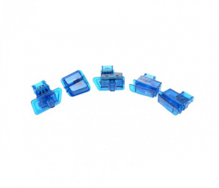 Electrica & Lumini - Set butoane comenzi transparente albastre, pentru GY6