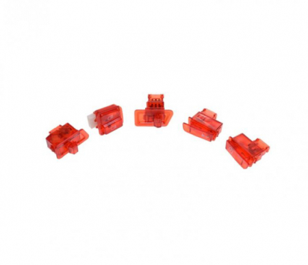 Butoane / Comutator / Intrerupator - Set butoane comenzi transparente rosii, pentru GY6